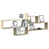 vidaXL Wandregal Sonoma-Eiche 167,5x18x68 cm Holzwerkstoff