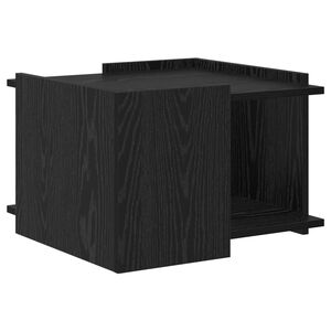 vidaXL Couchtisch Schwarze Eiche 50,5 x 50 x 33 cm Holzwerkstoff
