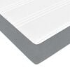 vidaXL Boxspringbett mit Matratze Hellgrau 120 x 190 cm Stoff