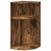 vidaXL Beistelltisch Ger&auml;ucherte Eiche 29,6 x 29,6 x 60 cm