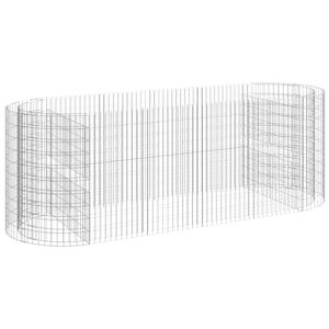 vidaXL Gabionen-Hochbeet Verzinktes Eisen 300x100x100 cm