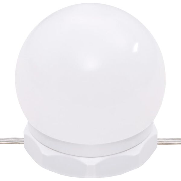 vidaXL Schminktisch mit LED Räuchereiche 74,5x40x141 cm