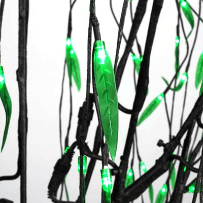 vidaXL Weihnachtsbaum LED Grünes Licht Weide 150 cm