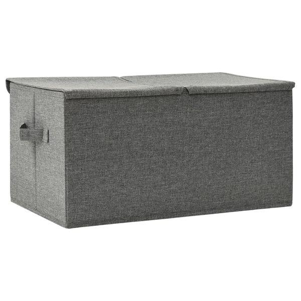 vidaXL Aufbewahrungsbox Stoff 50x30x25 cm Anthrazit