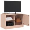 vidaXL TV-Schränke 2 Stk. Rosa 67x39x44 cm Stahl