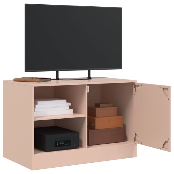 vidaXL TV-Schränke 2 Stk. Rosa 67x39x44 cm Stahl