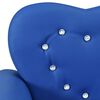 vidaXL Kindersofa Blau Kunstleder