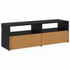 vidaXL TV-Schr&auml;nk 2 pcs Schwarz Eichen-Optik 60 x 35 x 40 cm