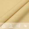 vidaXL Sonnensegel Sandfarbe 8x5 m 100% Polyester Oxford
