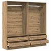 vidaXL Kleiderschrank Artisan-Eiche 100x50x200 cm Holzwerkstoff