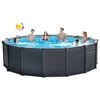 INTEX Aufstellpool Set Graphite Gray Panel 478x124 cm