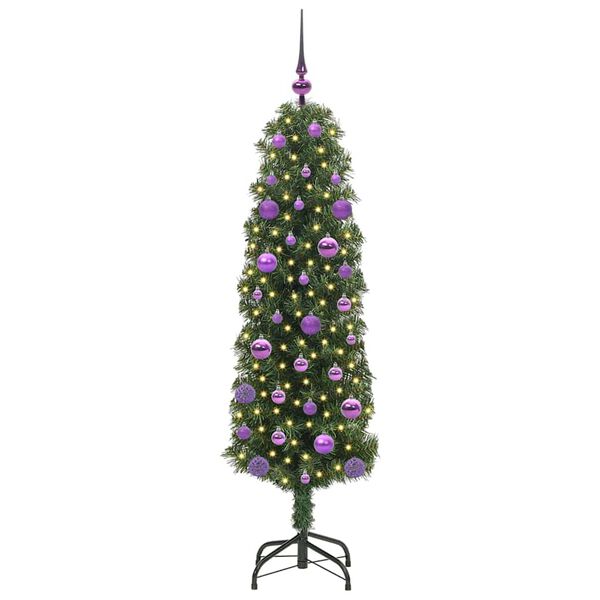 vidaXL K&uuml;nstlicher Weihnachtsbaum mit 150 LEDs mit St&auml;nder Gr&uuml;n 150 cm