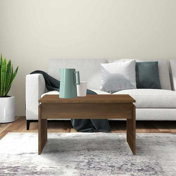 vidaXL Couchtisch Braun Eichen-Optik 68x50x38 cm Holzwerkstoff