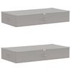 vidaXL Aufbewahrungsbox 2 stk. Vliesstoff 90 x 48 x 15 cm 64,8 L Grau