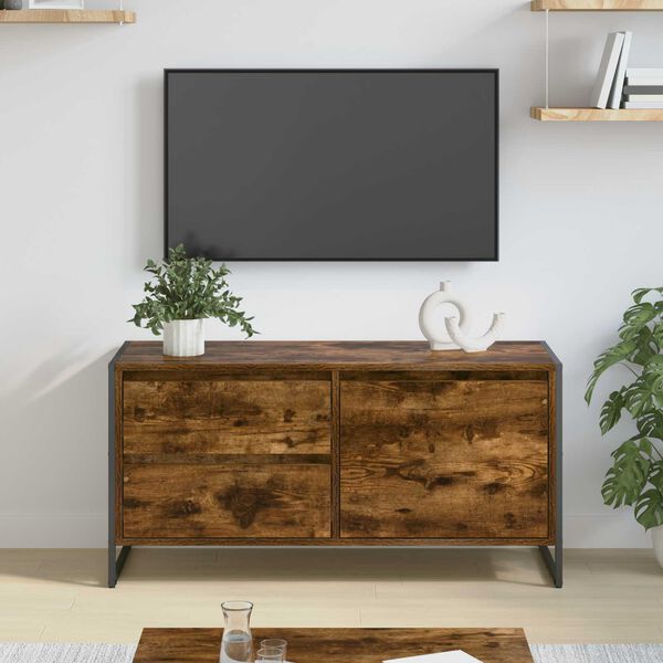 vidaXL TV-Schr&auml;nk Raucharbe 100 x 36 x 49.5 cm Holzwerkstoff