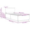 vidaXL Bettrahmen mit Kopfteil Sonoma-Eiche 90 x 190 cm Holzwerkstoff