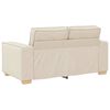 vidaXL Sofa 2 pcs Beige 220 x 80 x 84 cm Leinenmischgewebe