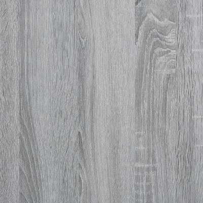 vidaXL Schreibtisch Grau Sonoma 100x45x76 cm Holzwerkstoff und Stahl