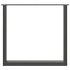 vidaXL Esstischbeine U-Form 3 Stk. Anthrazit 80x(72-73) cm Stahl