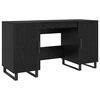 vidaXL Schreibtisch mit Regal Schwarz Eichen-Optik 140 x 50 x 75 cm