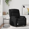 vidaXL Relaxsessel Elektrisch Schwarz Kunstleder