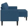 vidaXL 2-Sitzer-Sofa mit Chaiselongue L-Form Blau 125 cm Stoff