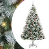 vidaXL K&uuml;nstlicher Weihnachtsbaum Gr&uuml;n und Wei&szlig; 210 cm