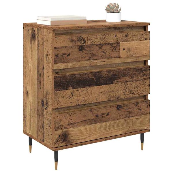 vidaXL Sideboard mit Schubladen Altholz 60 x 35 x 70 cm Holzwerkstoff