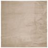 vidaXL Teppich HUARTE Kurzflor Weich und Waschbar Sandfarben 160x160cm