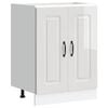vidaXL Sp&uuml;lenunterschrank Kalmar Hochglanz-Wei&szlig; 60x46x81,5 cm
