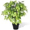 vidaXL K&uuml;nstlicher Zwerg-Ficus mit Topf 60 cm