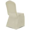 vidaXL Stretch-Stuhlhussen 12 Stk. Creme