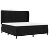 vidaXL Boxspringbett mit Matratze Schwarz 180 x 200 cm Stoff