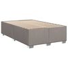 vidaXL Boxspringbett mit Matratze Taupe 90x200 cm Stoff