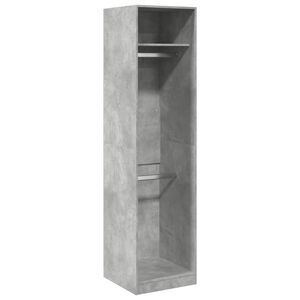 vidaXL Kleiderschrank Betongrau 50x50x200 cm Holzwerkstoff