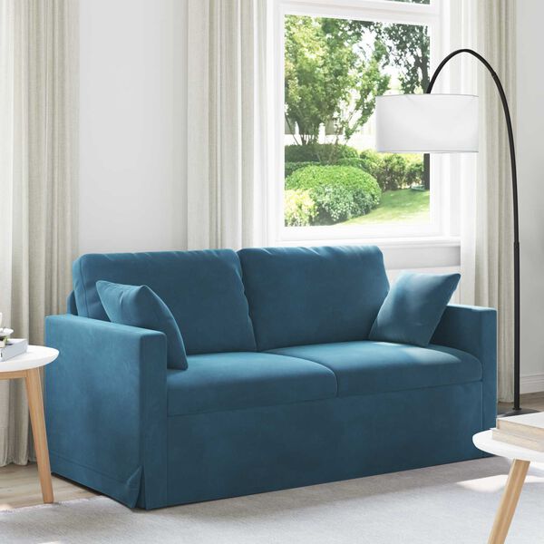 vidaXL Sofa Blau 158 x 78 x 80 cm Samt