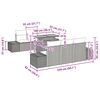 vidaXL Garten-Sofa-Set mit Speicher 7 pcs Schwarz Poly Rattan