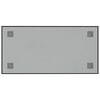 vidaXL Magnettafel Wandmontage Schwarz 60x30 cm Hartglas