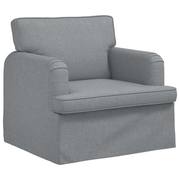 vidaXL Sofa 2 pcs Hellgrau