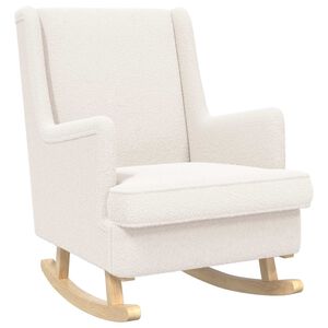 vidaXL Schaukelstuhl Creme 62 x 80 x 85 cm Boucl&eacute;
