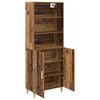 vidaXL Highboard Altholz 69,5 x 32,5 x 180 cm Holzwerkstoff