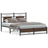 vidaXL Bettgestell ohne Matratze Braun Eiche 140x200 cm Holzwerkstoff