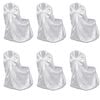 6 x Stuhlhusse f&uuml;r Hochzeit Bankett wei&szlig;