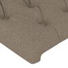 vidaXL Kopfteile Taupe 144x7x78/88 cm Stoff