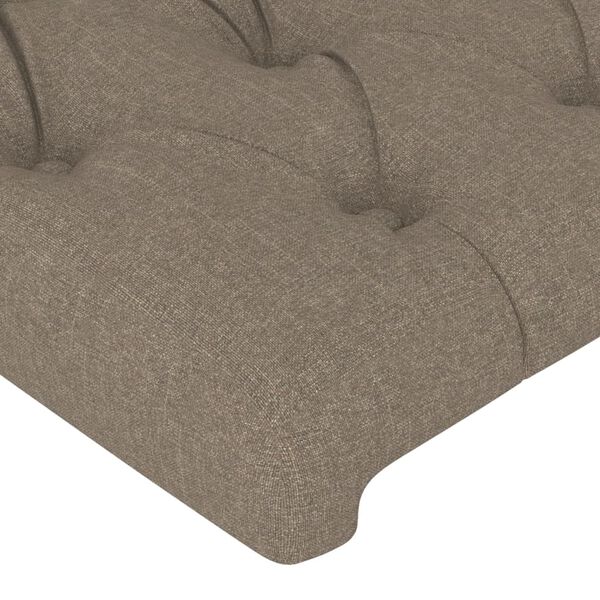 vidaXL Kopfteile Taupe 144x7x78/88 cm Stoff