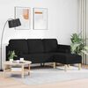 vidaXL Sofa Set Schwarz 173 x 131 x 67 cm Stoff