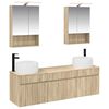 vidaXL Badezimmerschrank-Set 5 Stk. Sonoma-Eiche Holzwerkstoff