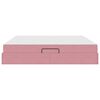vidaXL Aufbewahrungsbett mit Matratze Rosa 200 x 200 cm Samt