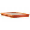 vidaXL Massivholzbett mit LED-Beleuchtung Wachsbraun 150x200 cm Kiefer