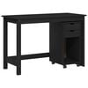 vidaXL Schreibtischschrank-Set 2 stk. Schwarz Massives Kiefernholz